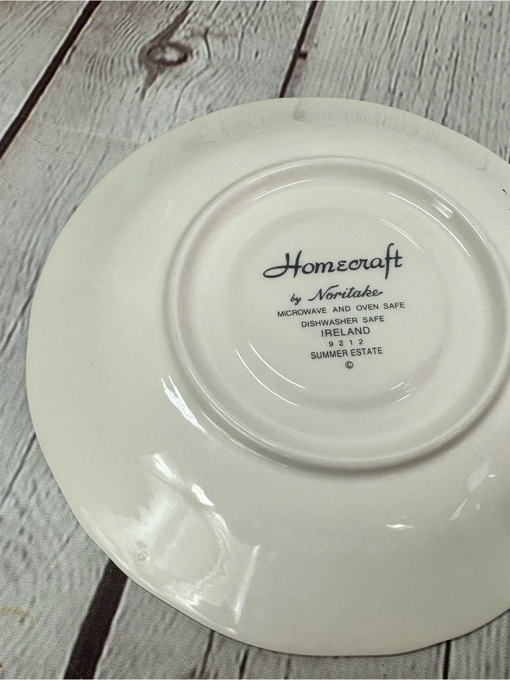 vtg Noritake Summer Estate (Ireland) flat cup & saucer cottage coastal grandma